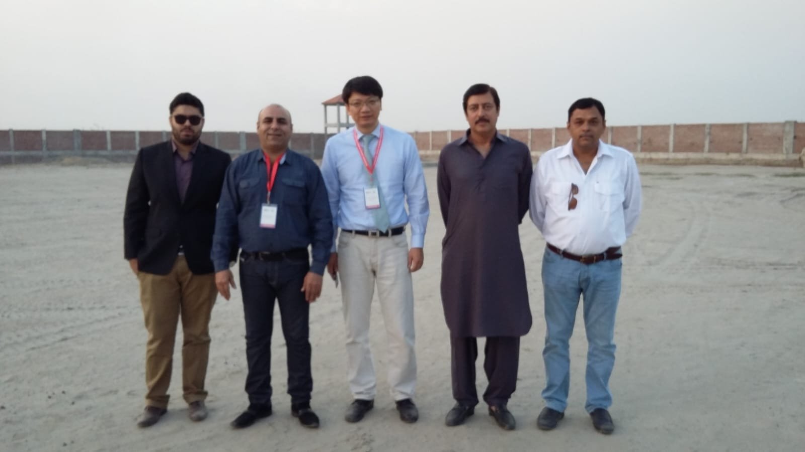 MSM Infra Services team hosting a Chinese client engineer on a site visit in Pakistan